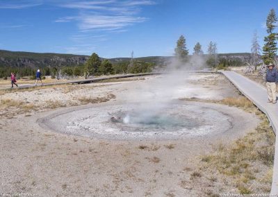 Oval Spring erupting in Yellowstone 9 Oct 2015