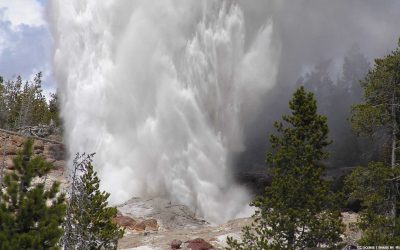 Watching Steamboat Geyser